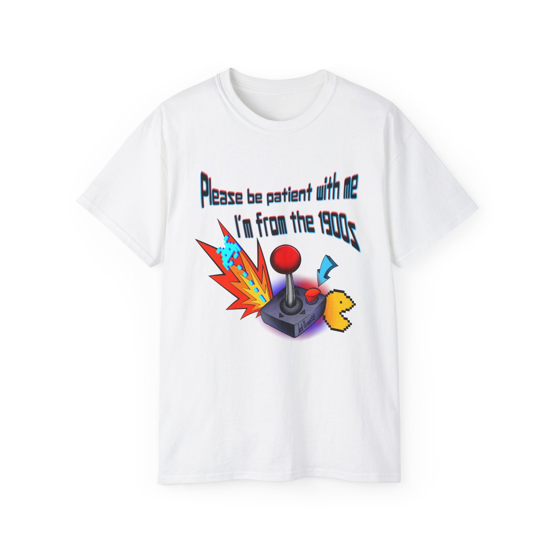 Vintage Gamer Joystick Shirt – 1900s Humor
