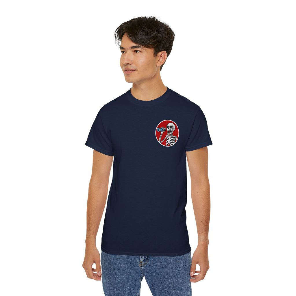 WTF I Just Seen – Binoculars Unisex Cotton Shirt