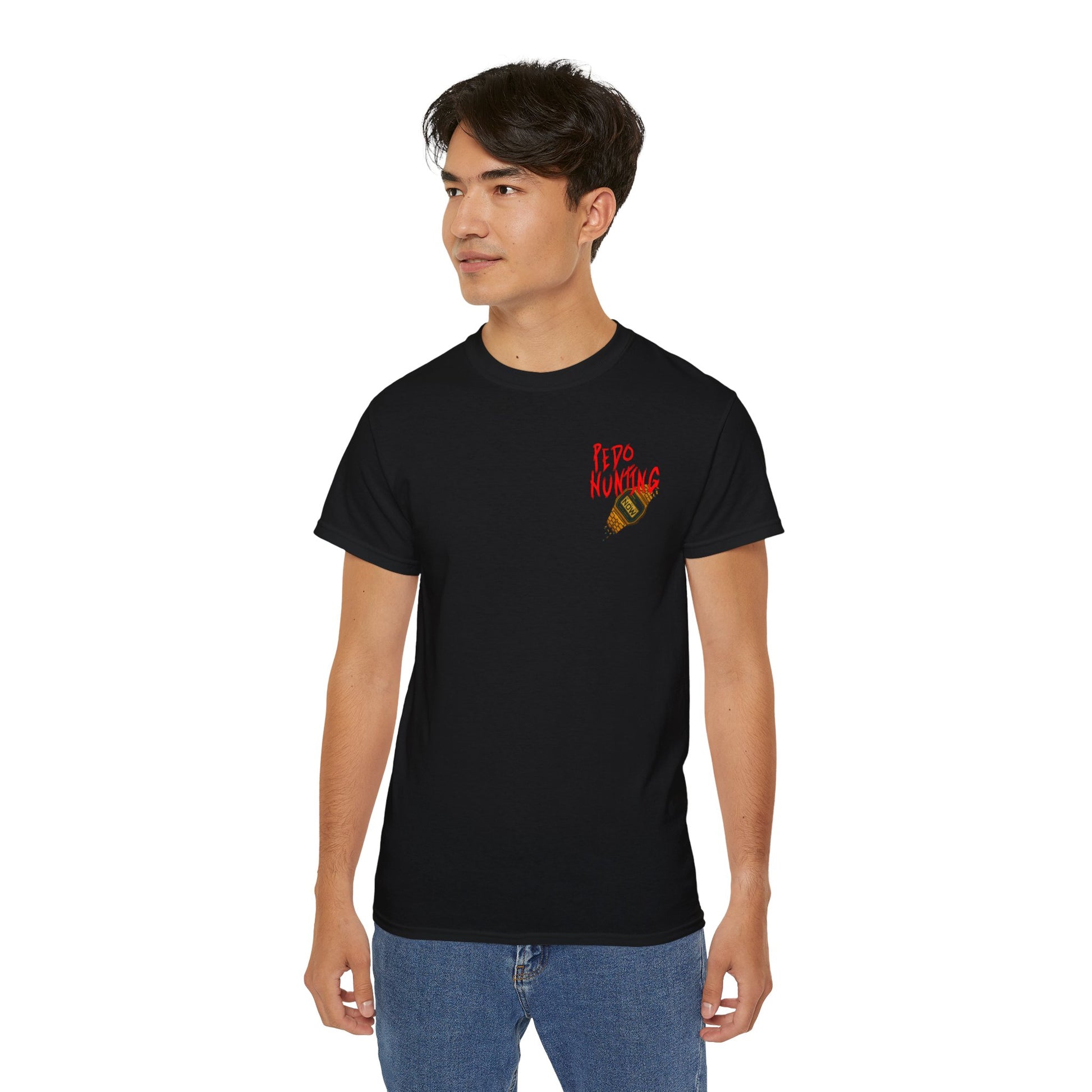 Pedo Hunter – Stomp Out Evil, Unisex Graphic Tee
