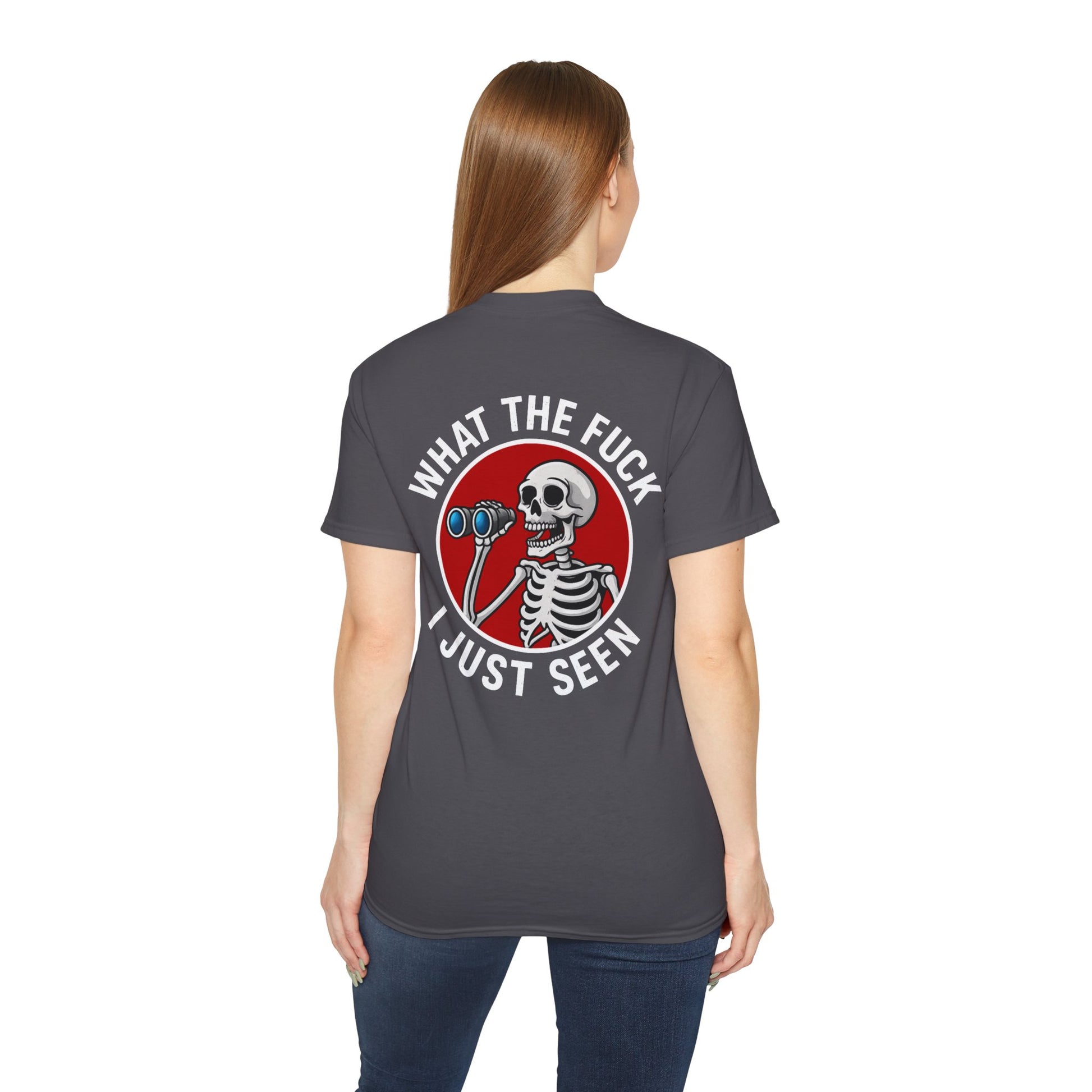 WTF I Just Seen – Binoculars Unisex Cotton Shirt