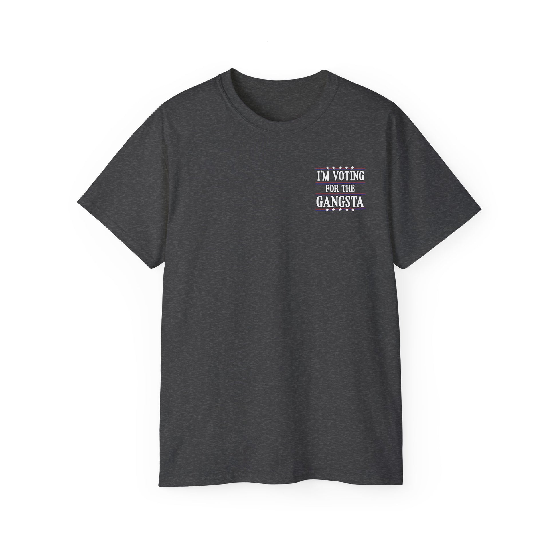 Trump Gangsta 2028 – I’m Voting for the Gangsta Patriotic, Unisex Tee