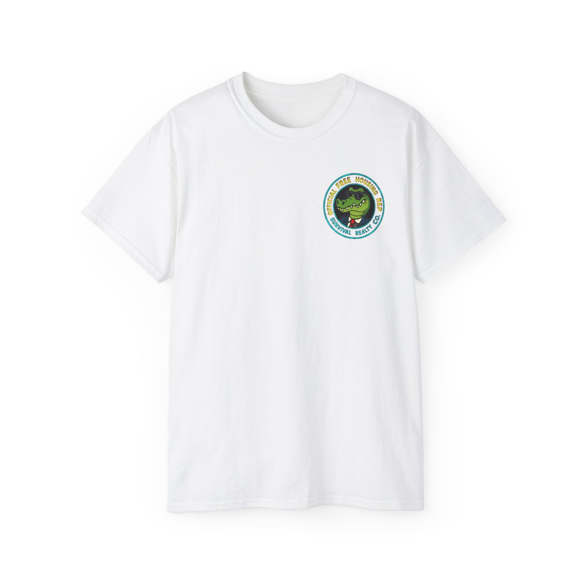 Survival Realty – Free Housing, No Freedom, Unisex Ultra Cotton Tee