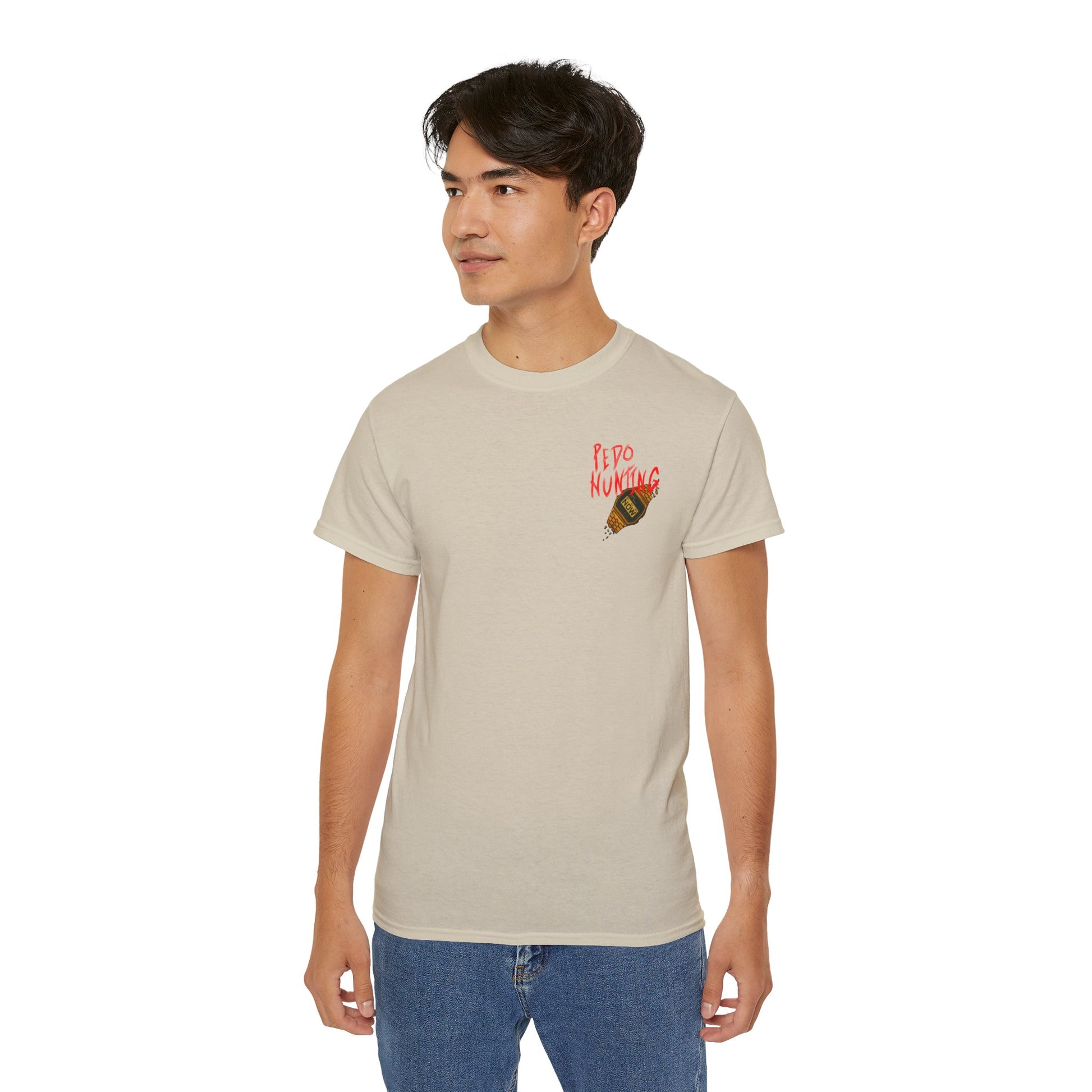 Pedo Hunter – Stomp Out Evil, Unisex Graphic Tee