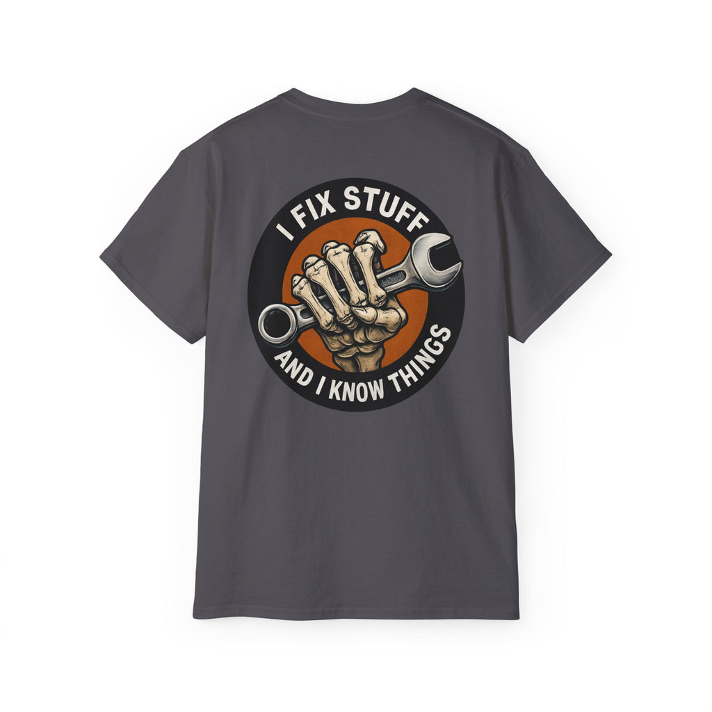 Millennial Mechanic – I Fix Stuff & Know Things Unisex Cotton Shirt