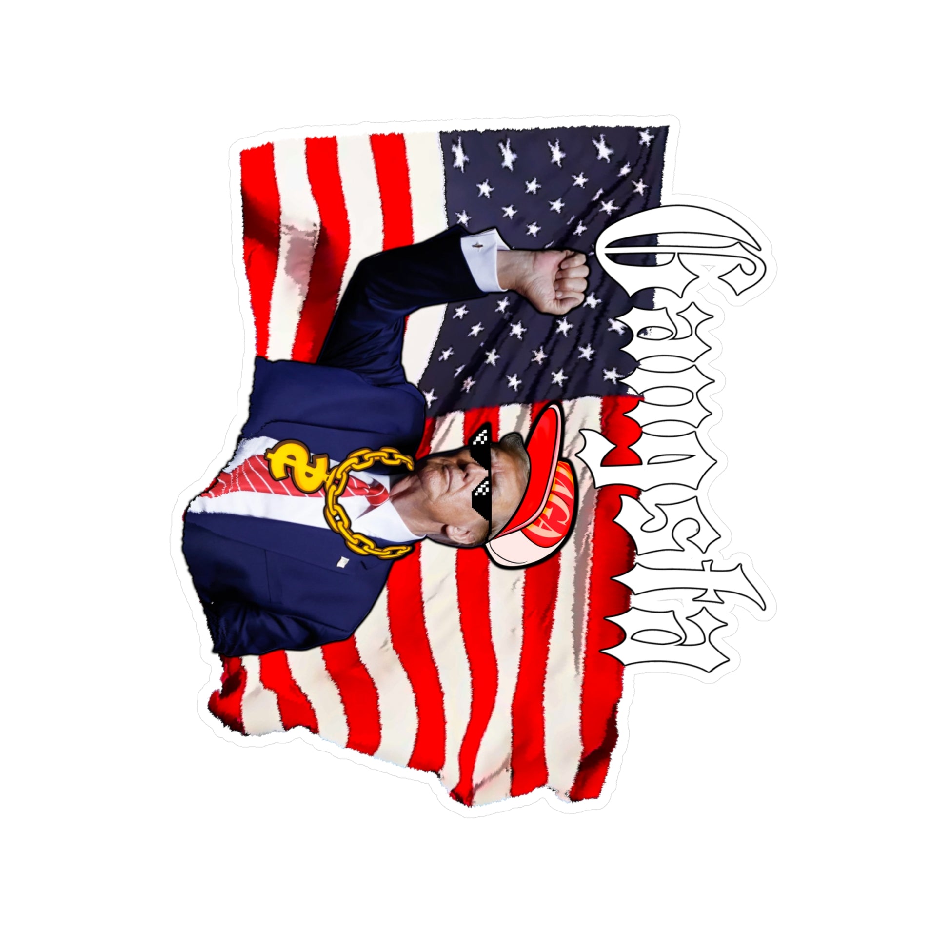 Trump Gangsta 2028, Vinyl Decals