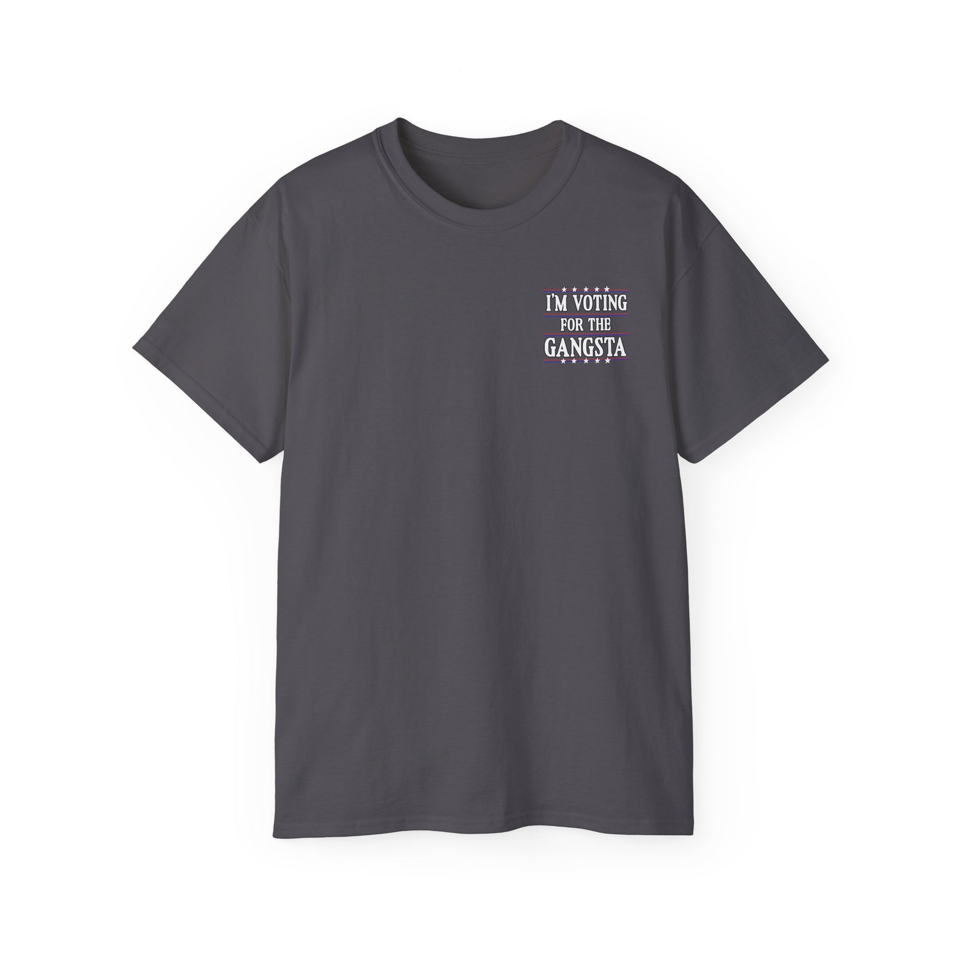 Trump Gangsta 2028 – I’m Voting for the Gangsta Patriotic, Unisex Tee