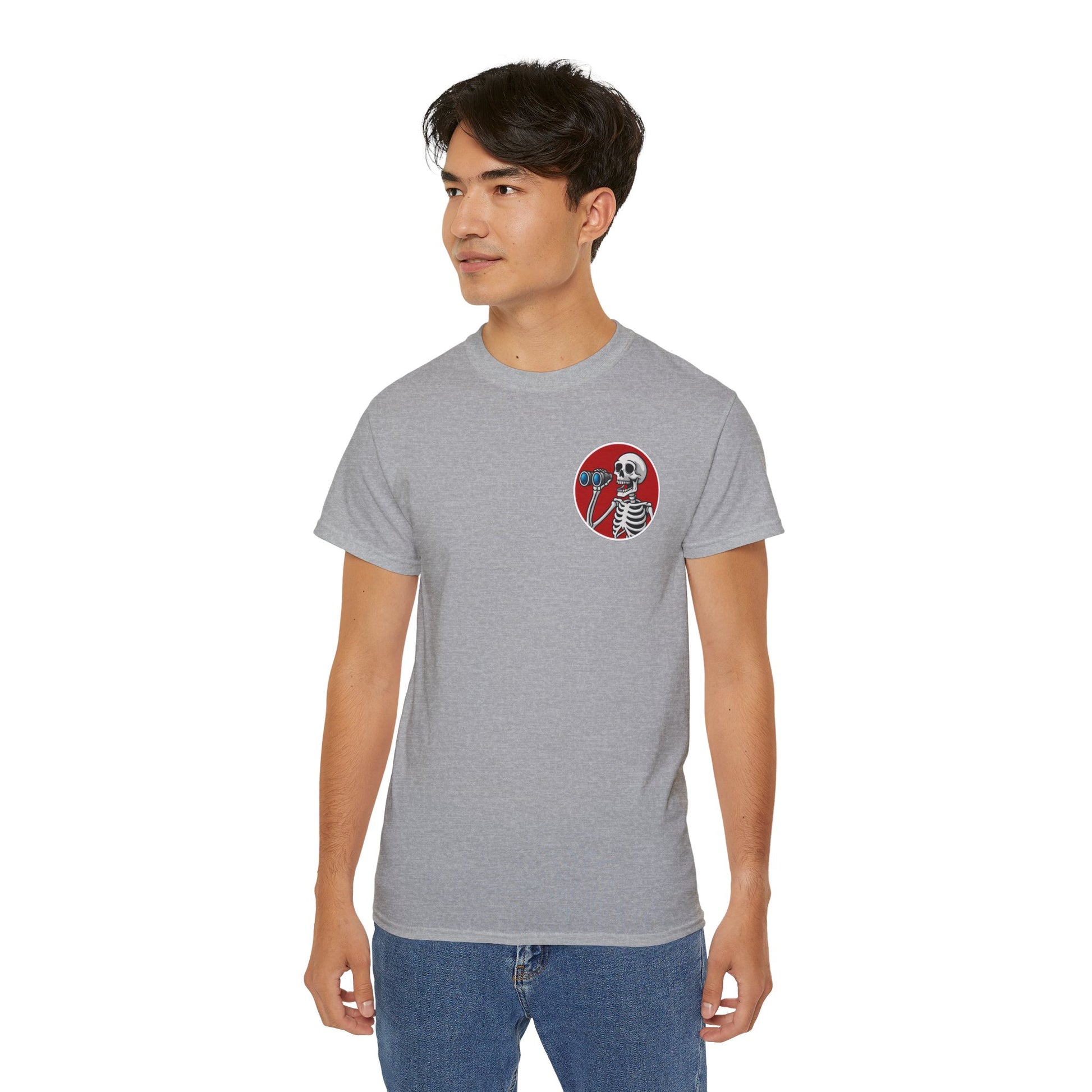 WTF I Just Seen – Binoculars Unisex Cotton Shirt