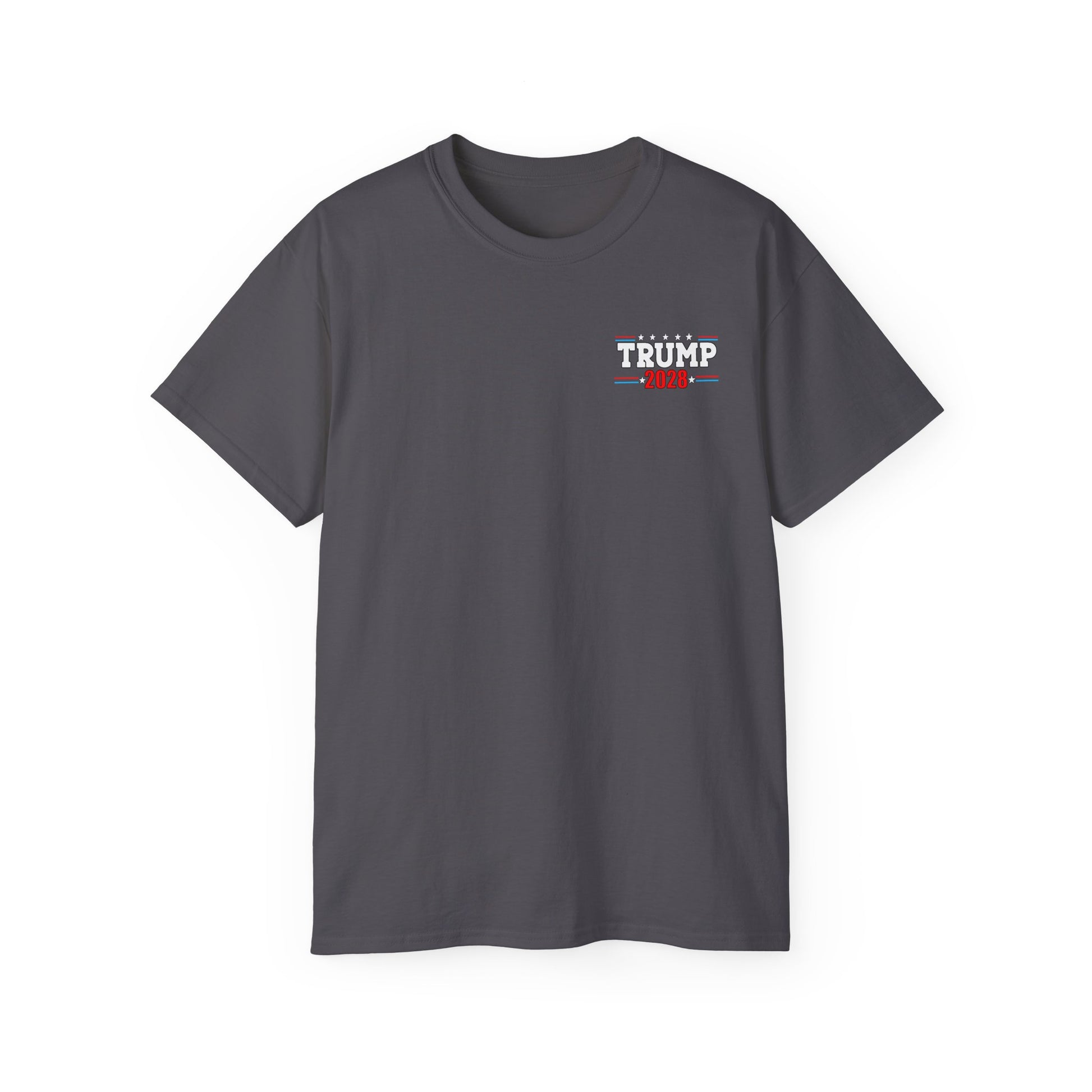 Never Surrender – Trump 2028 Patriotic Statement Tee, Unisex Ultra Cotton Tee