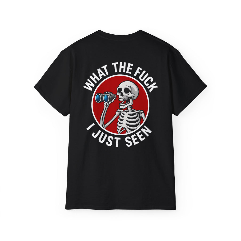 WTF I Just Seen – Binoculars Unisex Cotton Shirt