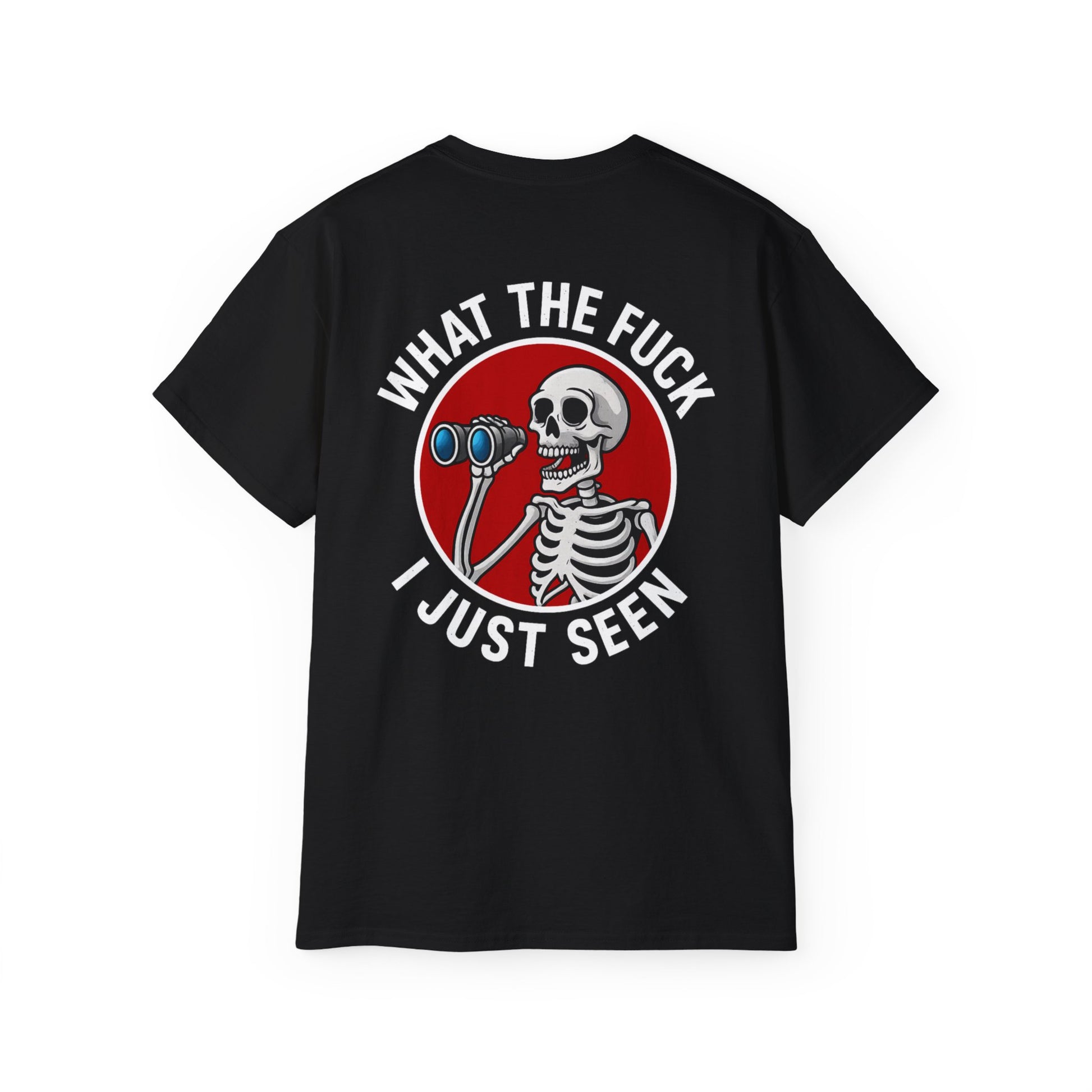 WTF I Just Seen – Binoculars Unisex Cotton Shirt